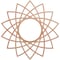 Ekena Millwork Eleanor Wood Fretwork Pierced Ceiling Medallion, Cherry, 16"OD x 6 1/8"ID x 3/8"T CMWP16X16X0375EACH - alternate 1